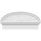 Ekena Millwork Elliptical Sunburst Architectural Grade PVC Combination Pediment, 28"W x 13-7/8"H x 2-3/4"P PEDPC028X140ELL01 - alternate 6